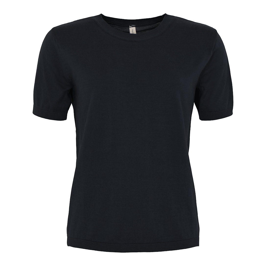 Skovhuus Kvinde T-shirt i Strik Black XL