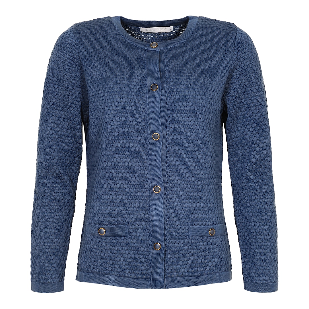 Skovhuus Kvinde Strik Cardigan Indigo M