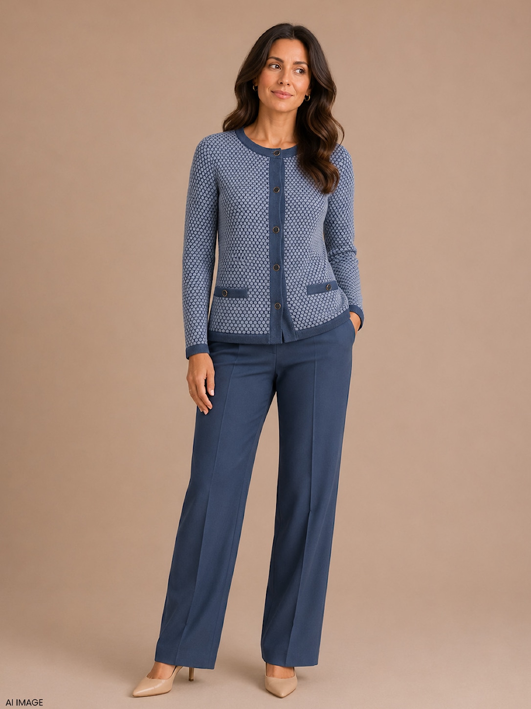 Skovhuus Kvinde Sofia Cardigan Fresie Blue S