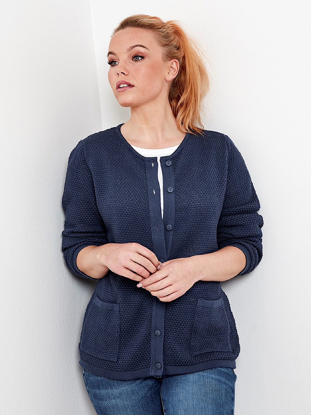 Skovhuus Kvinde Isabella Cardigan Marine Blue L