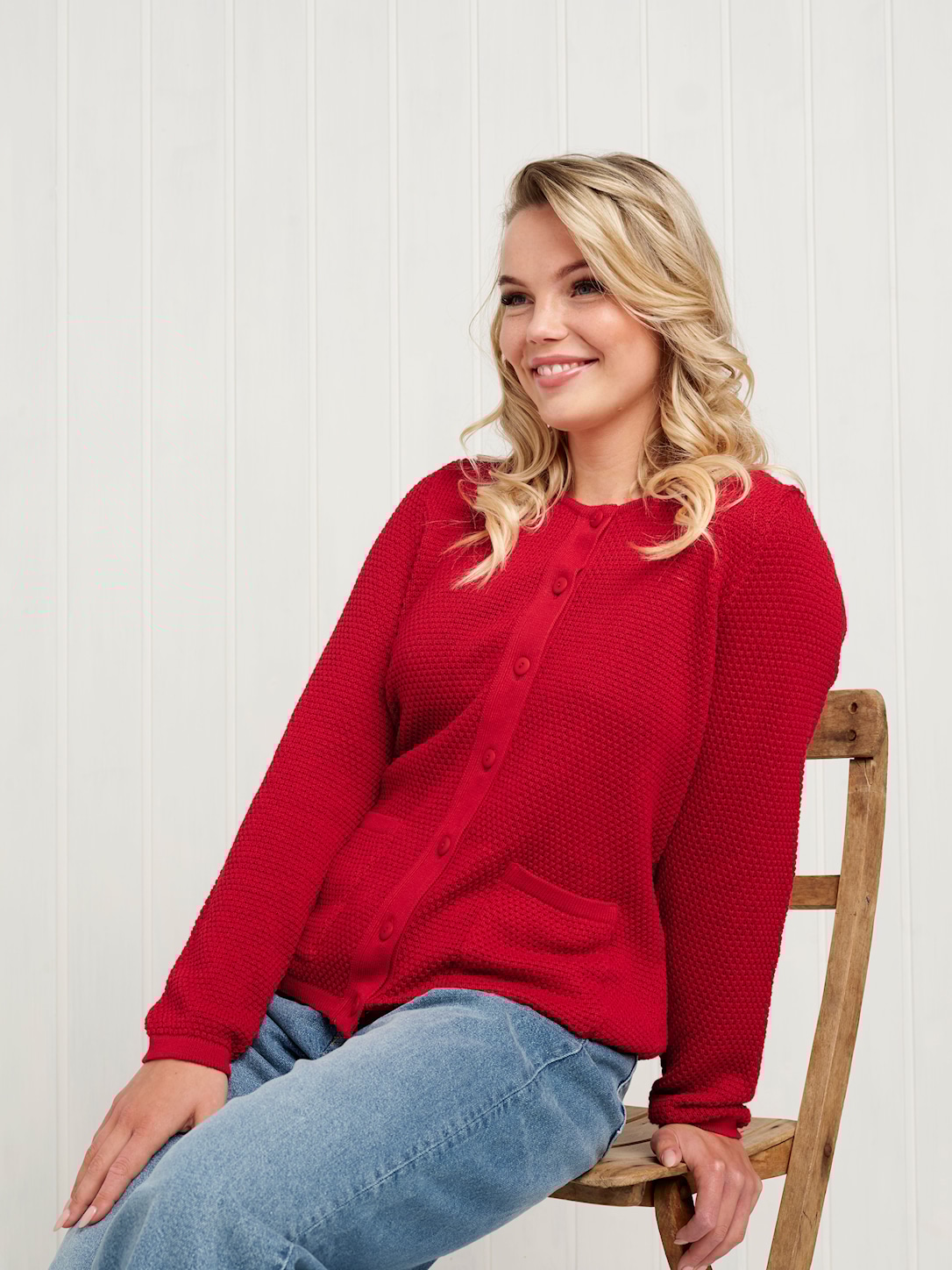 Skovhuus Kvinde Isabella Cardigan Roccoco Red L