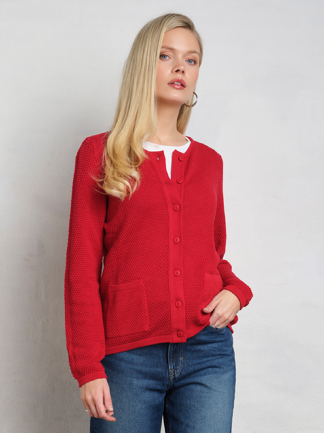 Skovhuus Kvinde Isabella Cardigan Roccoco Red L