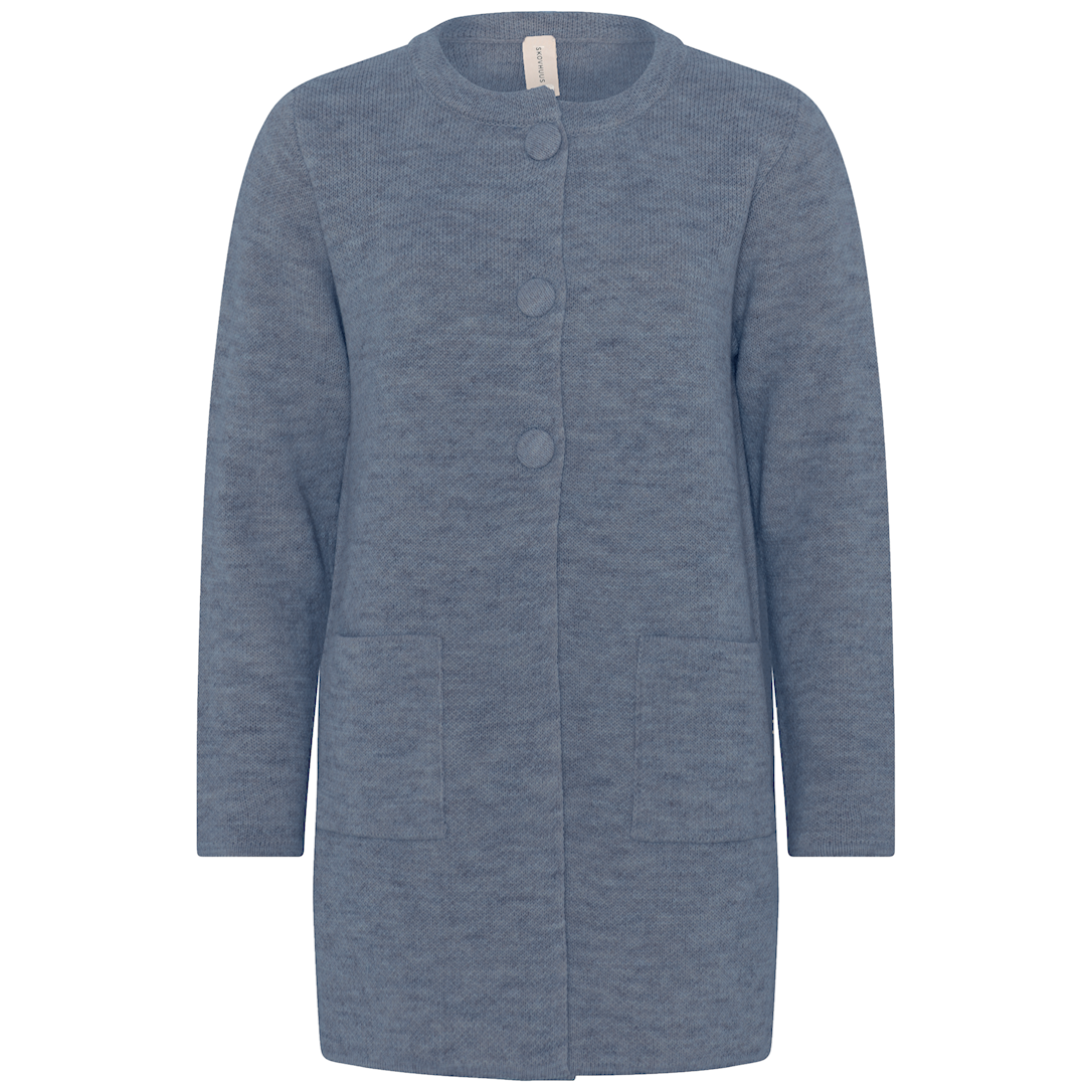 Skovhuus Kvinde Emily Lang Cardigan Indigo Blue S