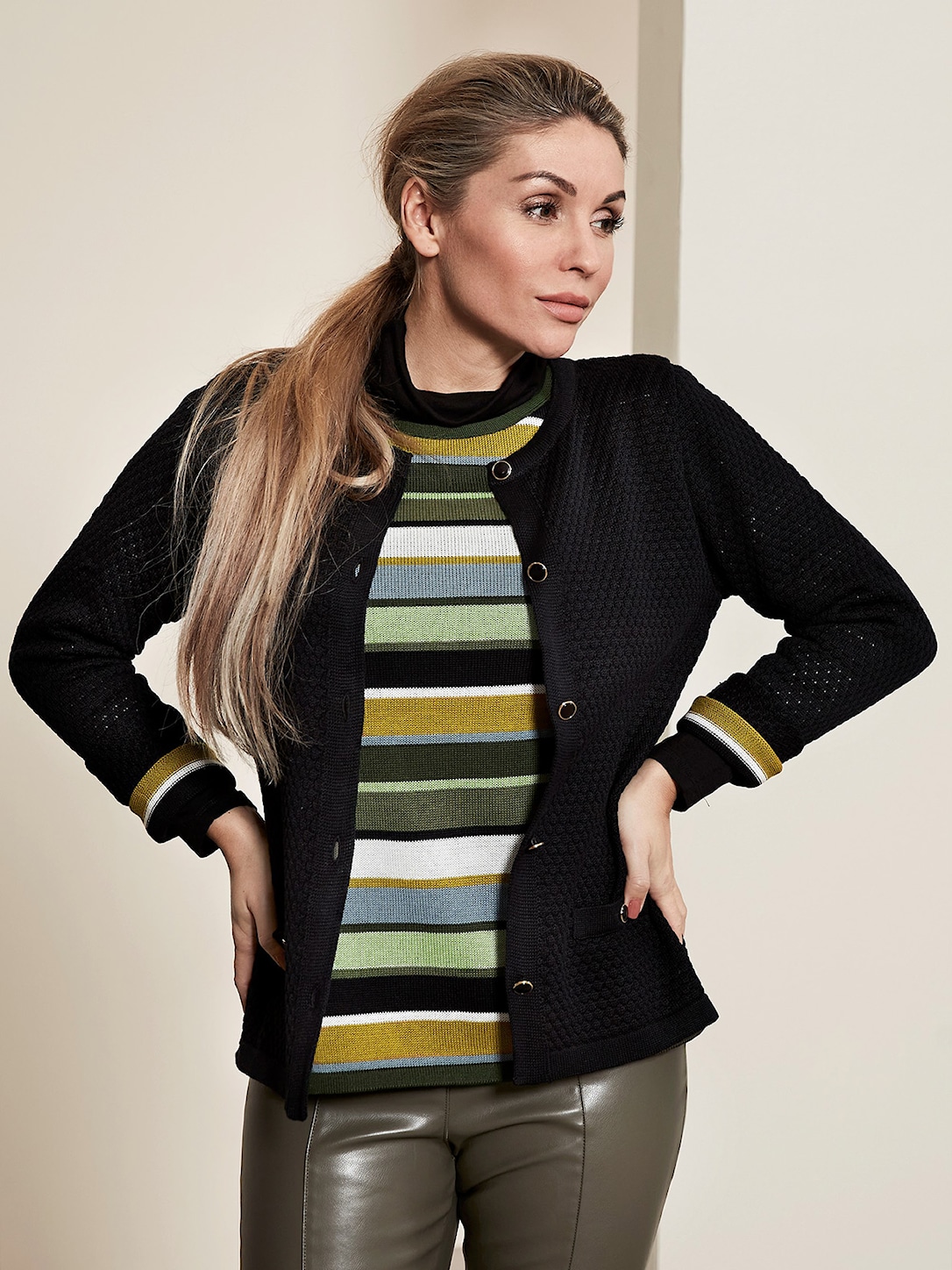 Skovhuus Kvinde Alba Cardigan Black Xxxl