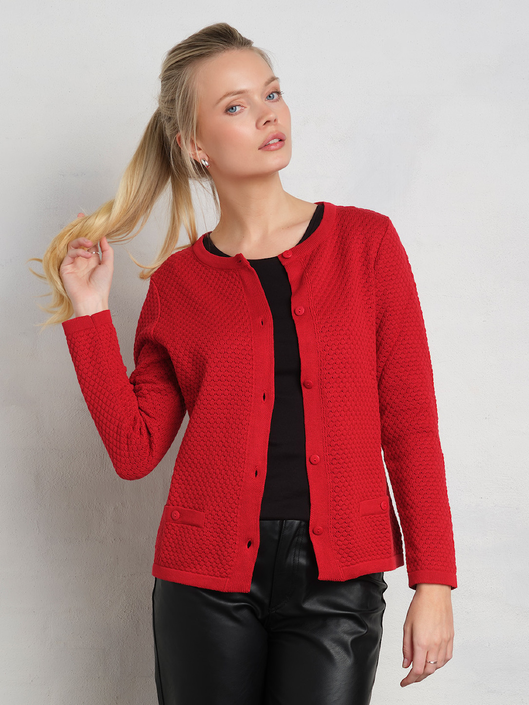 Skovhuus Kvinde Laura Cardigan Roccoco Red S