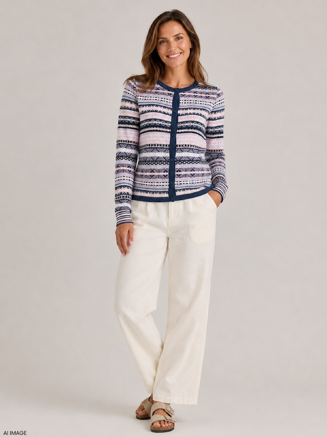 Skovhuus Kvinde Therese Cardigan Jeans Blue M