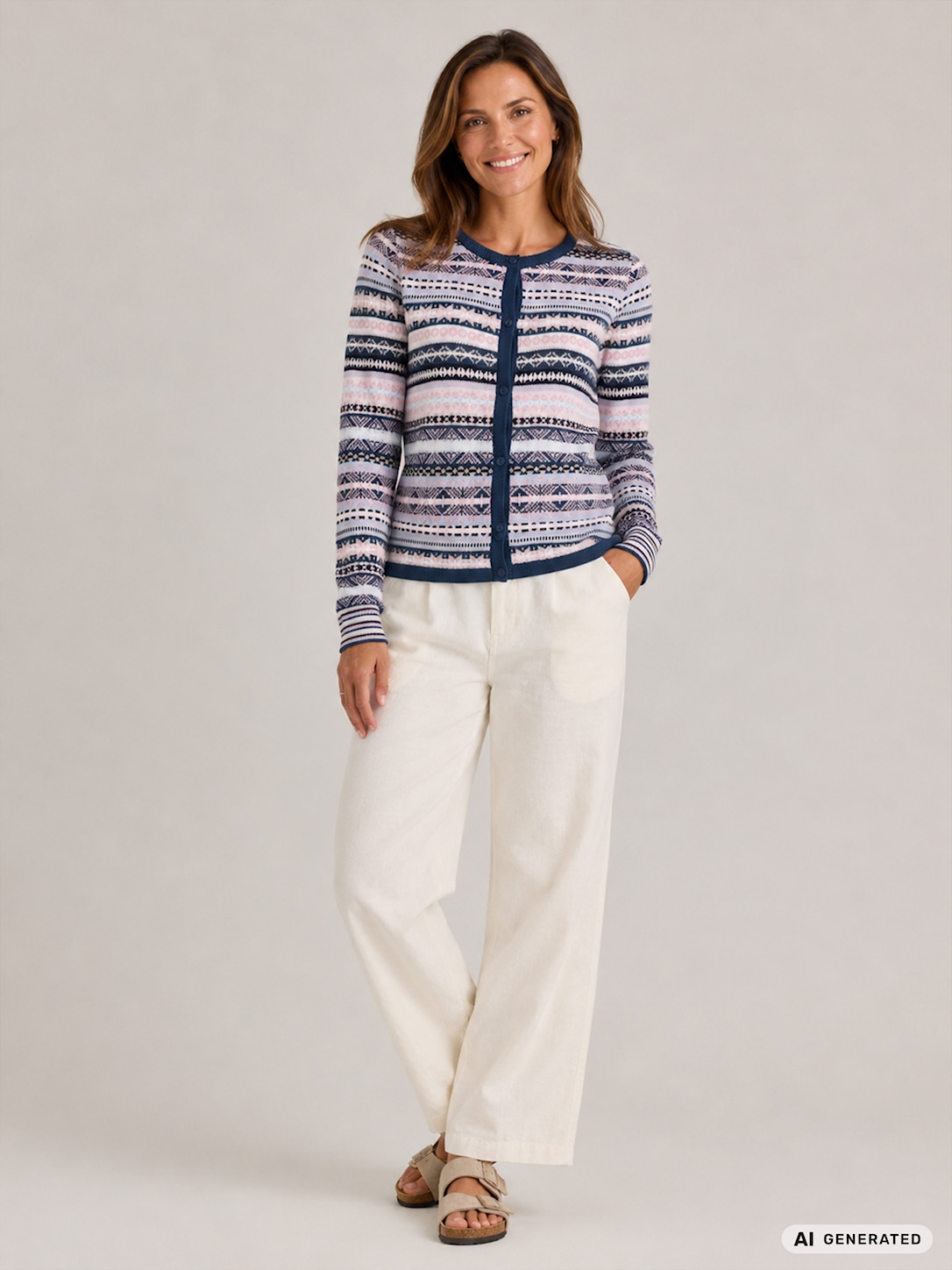Skovhuus Kvinde Therese Cardigan Jeans Blue L