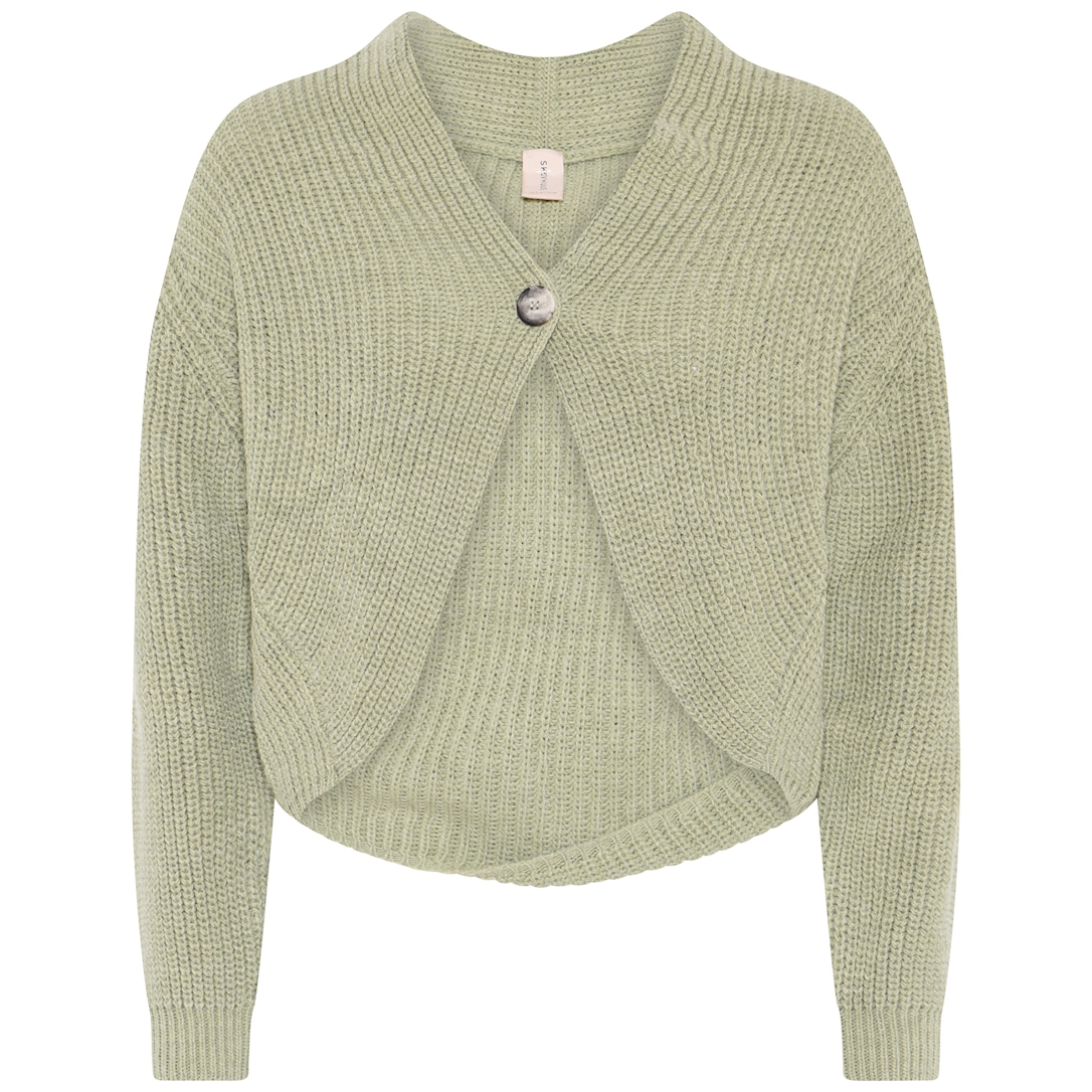Skovhuus Kvinna Stickad Kofta Fennel Green XL
