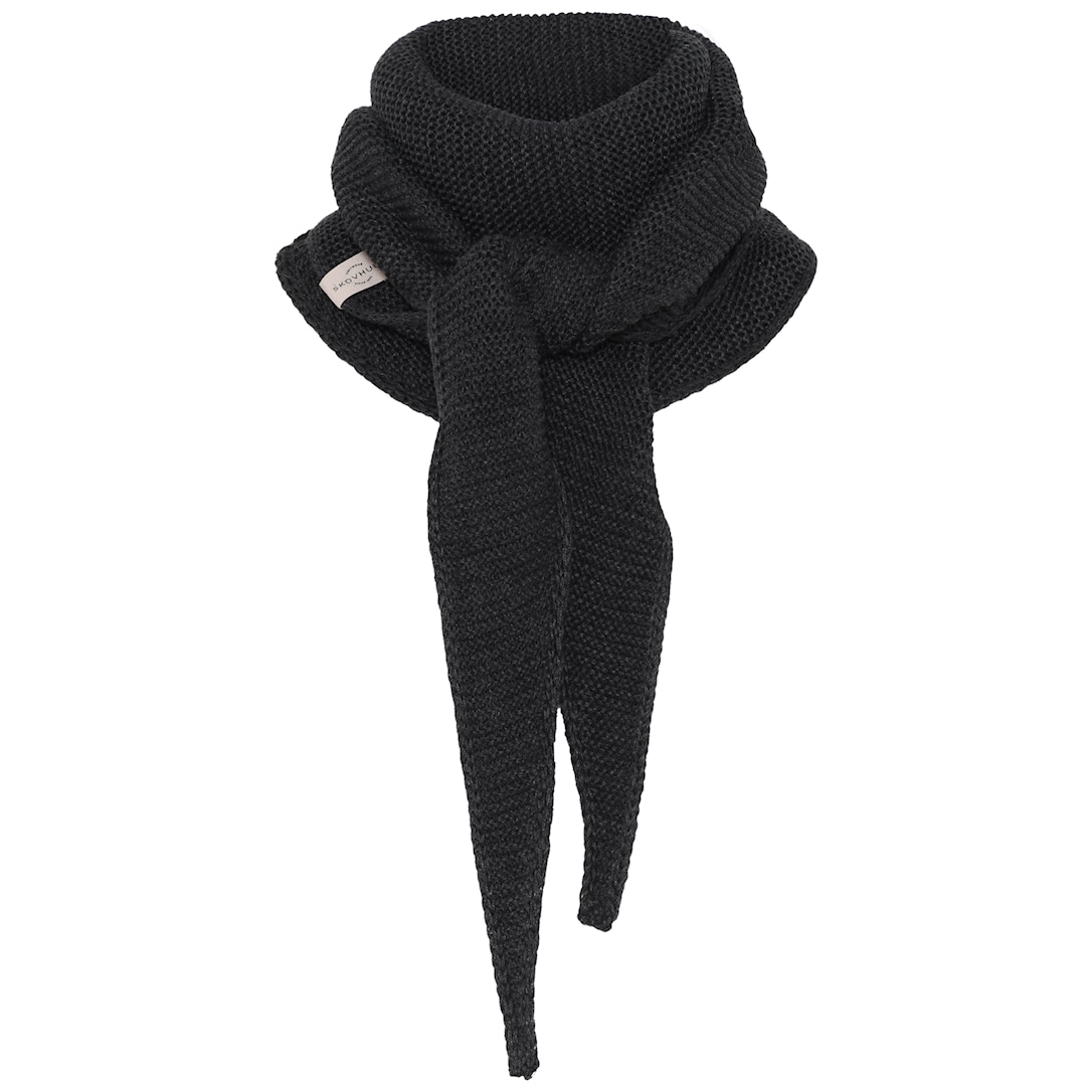 Skovhuus Kvinde Vicky Lang Halstørklæde Charcoal Grey ONESIZE