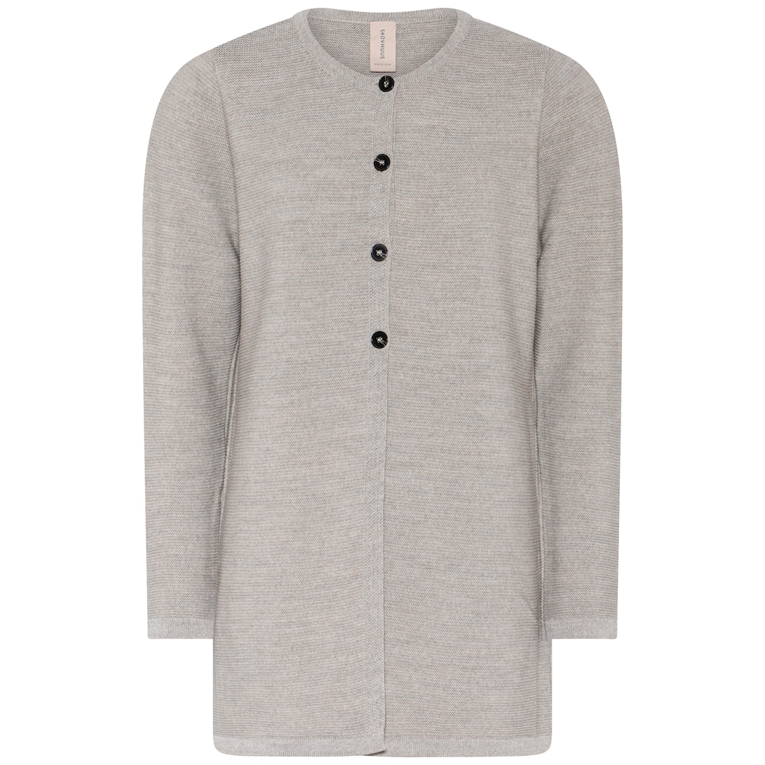 Skovhuus Kvinde Idun Lang Cardigan Bark Beige S