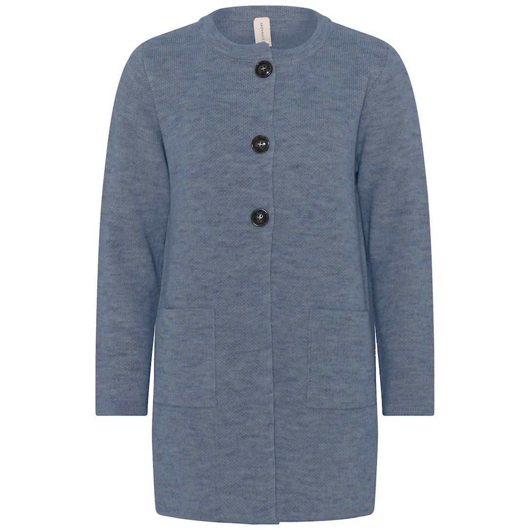 Skovhuus Kvinde Berta Lang Cardigan Indigo Blue S