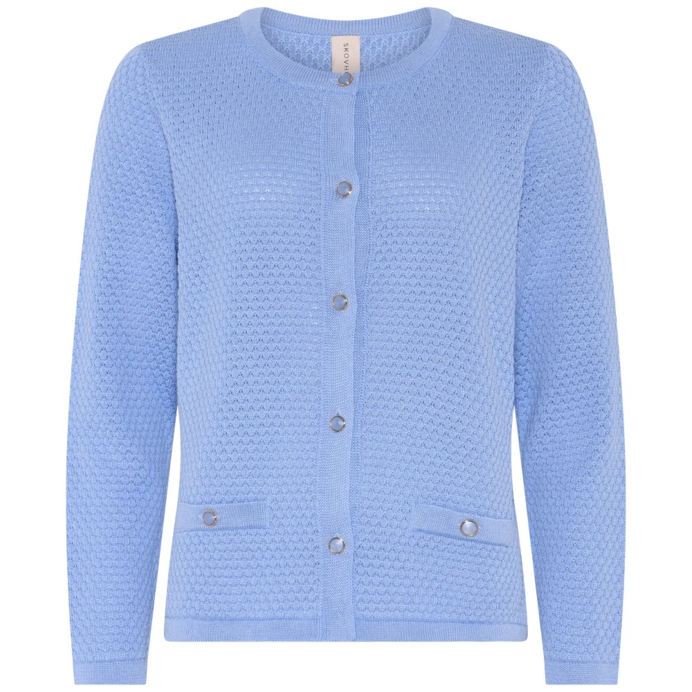 Skovhuus Kvinde Alba Cardigan Hyangea Blue M