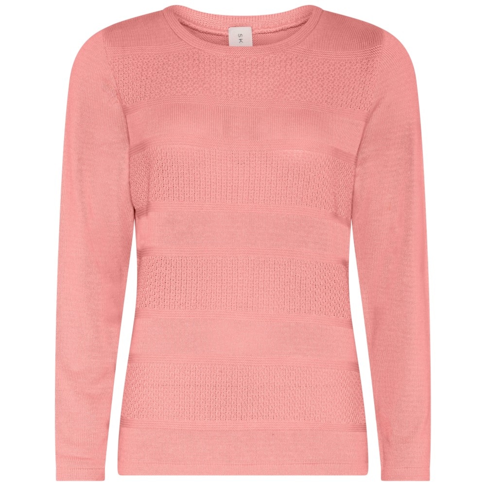 Skovhuus Kvinde Ulla Strikbluse Rose Petal S