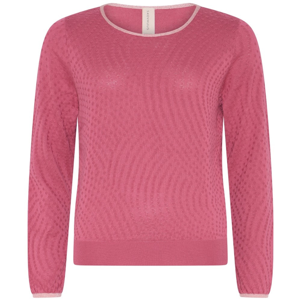 Skovhuus Kvinde Elva Bluse m. Glitter Detalje Begonia Pink S