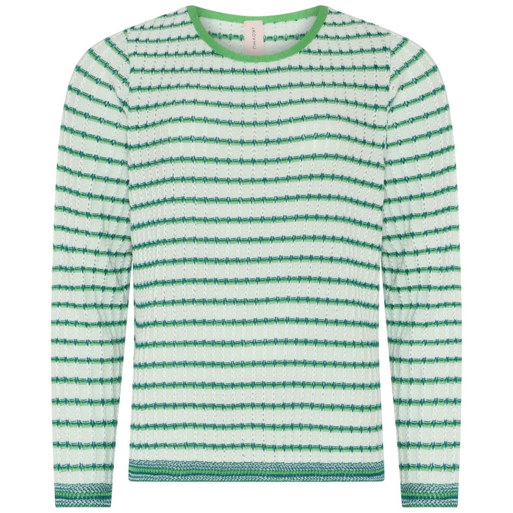 Skovhuus Kvinde Pernille Strikbluse Smoothie Green L