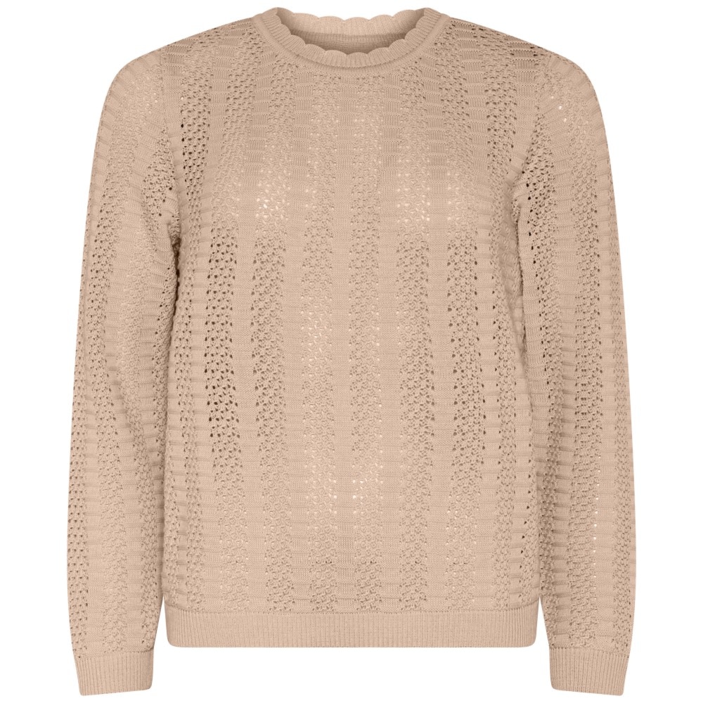 Skovhuus Kvinde Otilia Strikbluse Irish Cream S