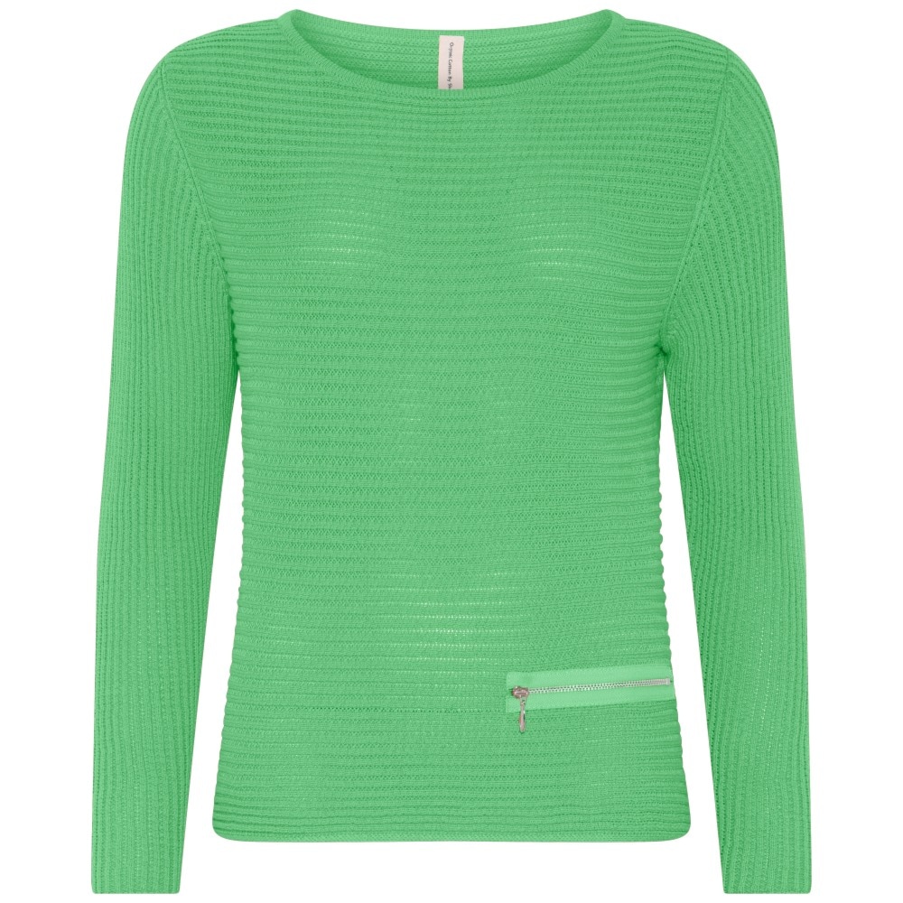 Skovhuus Kvinde Irene Striktrøje m. Detalje Lime M