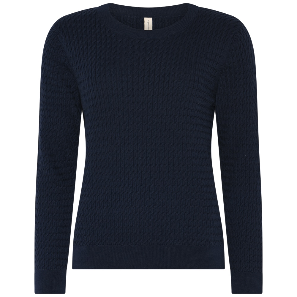 Skovhuus Kvinde Merle Strikbluse Marine Blue S