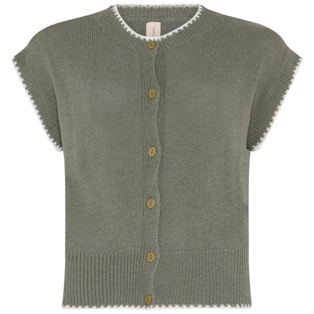 Skovhuus Kvinde Karla Vest Myrtle Green S
